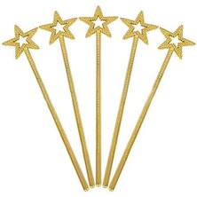 Mey Ithalat® Altın Renk Yıldız Peri Asası Peri Değneği 34 cm 1 Adet