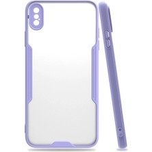 Mey Ithalat®  iPhone Xs Max Kılıf Platin Silikon - Lila