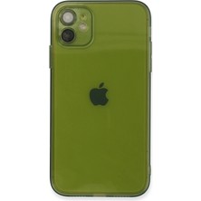 Mey Ithalat®  iPhone 12 Kılıf Fly Lens Silikon - Yeşil