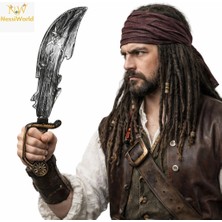 Mey Ithalat® Eskitme Detaylı Plastik Korsan Kılıcı 45 cm