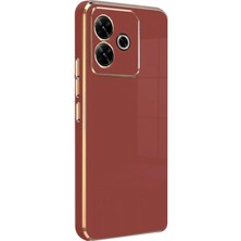 Mey Ithalat®  Xiaomi Redmi 13 4g Kılıf Volet Silikon - Kırmızı