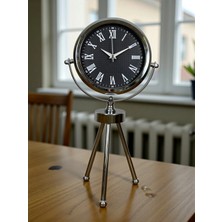 Mey Ithalat® Krom Şık Üç Ayaklı Masa Saati