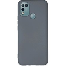 Mey Ithalat®  Infinix Hot 10 Play Kılıf Nano Içi Kadife Silikon - Gri