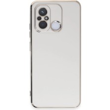 Mey Ithalat®  Xiaomi Redmi 12C Kılıf Volet Silikon - Beyaz