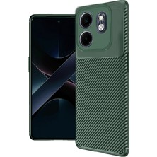 Mey Ithalat®  Infinix Smart 9 Kılıf Auto Focus Karbon Kapak - Koyu Yeşil