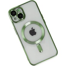 Mey Ithalat®  iPhone 14 Kılıf Kross Magneticsafe Kapak - Koyu Yeşil