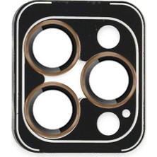 Mey Ithalat®  iPhone 16 Pro Max Pvd Metal Kamera Lens - Gold