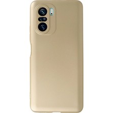 Mey Ithalat®  Xiaomi Poco F3 Kılıf First Silikon - Gold