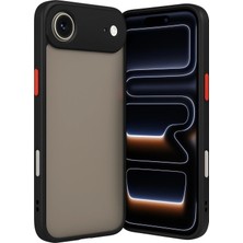 Mey Ithalat®  iPhone 17 Air Kılıf Montreal Silikon Kapak - Siyah