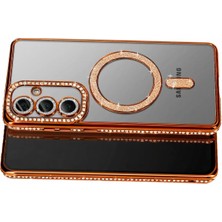 Mey Ithalat®  Samsung Galaxy S26 Joke Simli Magneticsafe Kılıf - Turuncu