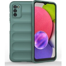 Mey Ithalat®  Samsung Galaxy A03S Kılıf Optimum Silikon - Koyu Yeşil