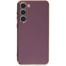 Mey Ithalat®  Samsung Galaxy S23 Kılıf Volet Silikon - Mor