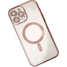 Mey Ithalat®  iPhone 14 Pro Kılıf Kross Magneticsafe Kapak - Rose