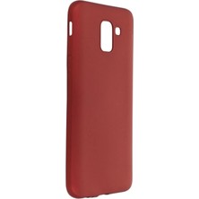 Mey Ithalat®  Samsung Galaxy J6 Kılıf First Silikon - Bordo