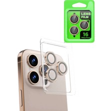 Mey Ithalat®  iPhone 16 Pro Max Raze Metal Kamera Lens - Natural Grey