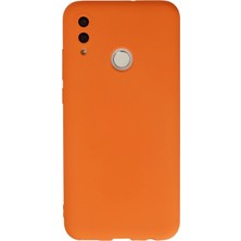 Mey Ithalat®  Huawei P Smart 2019 Kılıf Nano Içi Kadife Silikon - Turuncu