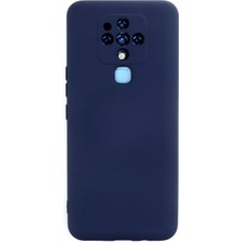 Mey Ithalat®  Tecno Camon 16 Kılıf Nano Içi Kadife Silikon - Lacivert