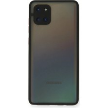 Mey Ithalat®  Samsung Galaxy A81 / Note 10 Lite Kılıf Montreal Silikon Kapak - Siyah