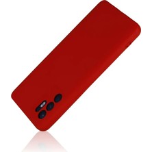 Mey Ithalat®   Reno 6 Kılıf Nano Içi Kadife Silikon - Kırmızı