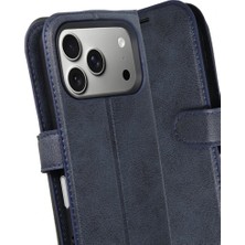 Mey Ithalat®  Apple iPhone 17 Pro Trend S Plus Kapaklı Kılıf - Lacivert