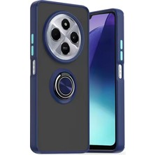 Mey Ithalat®  Xiaomi Redmi 14C Kılıf Montreal Yüzüklü Silikon Kapak - Lacivert
