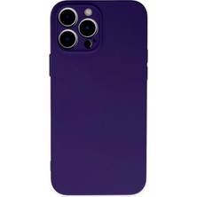 Mey Ithalat®  iPhone 13 Pro Kılıf Nano Içi Kadife Silikon - Mor