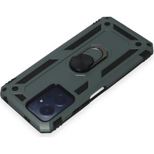 Mey Ithalat®  Xiaomi Redmi Note 12 4g Kılıf Sofya Yüzüklü Silikon Kapak - Yeşil