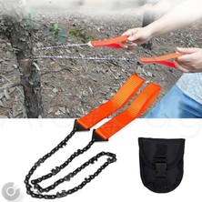 Alazpay Outdoor Kamp Taşınabilir Mini Çelik Zincirli Fonksiyonlu El Testere