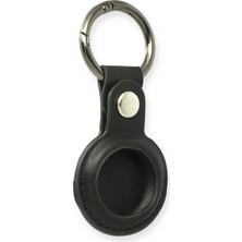 Mey Ithalat®  Airtag Anahtarlık Deri Kılıf - Siyah