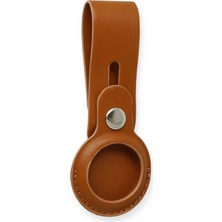 Mey Ithalat®  Airtag Askılı Deri Kılıf - Taba