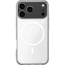 Mey Ithalat®  iPhone 17 Pro Max Kılıf Magneticsafe Şeffaf Silikon - Şeffaf