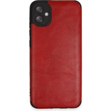 Mey Ithalat®  Samsung Galaxy A04E Kılıf Loop Deri Silikon - Kırmızı