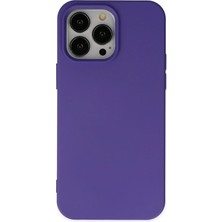 Mey Ithalat®  iPhone 14 Pro Kılıf Nano Içi Kadife Silikon - Mor