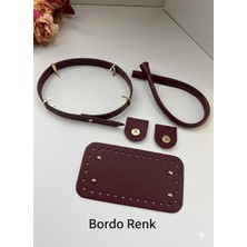 ZG Hobi Aksesuar Örgü Çantalar Için Suni Deri Kit