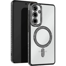 Mey Ithalat®  Samsung Galaxy A55 5g Joke Simli Magneticsafe Kılıf - Siyah
