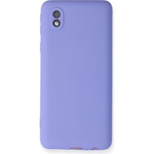 Mey Ithalat®  Samsung Galaxy A01 Core Kılıf First Silikon - Lila