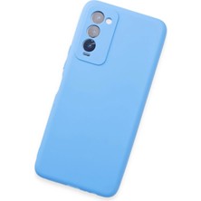 Mey Ithalat®  Tecno Camon 18 Kılıf First Silikon - Mavi