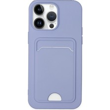 Mey Ithalat®  iPhone 14 Pro Kılıf Kelvin Kartvizitli Silikon - Lila
