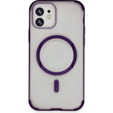 Mey Ithalat®  iPhone 11 Hilton Magsafe Kapak - Derin Mor