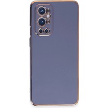Mey Ithalat®  One Plus 9 Pro Kılıf Volet Silikon - Mavi