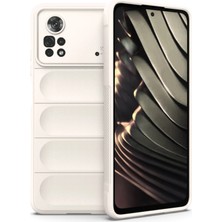 Mey Ithalat®  Xiaomi Poco X4 Pro 5g Kılıf Optimum Silikon - Krem