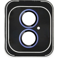 Ematcrt Mey Ithalat®  iPhone 16 Pvd Metal Kamera Lens - Mavi