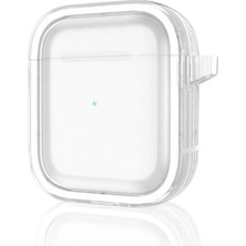 Mey Ithalat®  Airpods 4 (4.nesil) Shiny Şeffaf Kılıf - Beyaz
