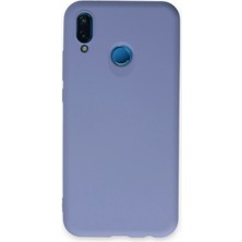 Mey Ithalat®  Huawei P20 Lite Kılıf Nano Içi Kadife Silikon - Lila