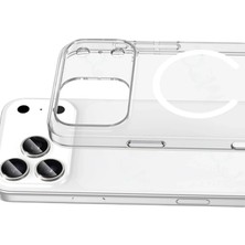 Mey Ithalat®  Apple iPhone 17 Pro Combo Sert Şeffaf Magsafe Kapak - Şeffaf
