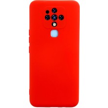 Mey Ithalat®  Tecno Camon 16 Kılıf Nano Içi Kadife Silikon - Kırmızı