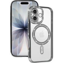 Mey Ithalat®  Apple iPhone 17 Joke Simli Magneticsafe Kılıf - Gümüş