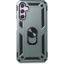 Mey Ithalat®  Samsung Galaxy A14 4g Kılıf Sofya Yüzüklü Silikon Kapak - Yeşil