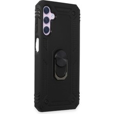 Mey Ithalat®  Samsung Galaxy A14 4g Kılıf Sofya Yüzüklü Silikon Kapak - Siyah