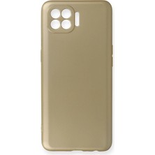 Mey Ithalat®   Reno 4 Lite Kılıf First Silikon - Gold